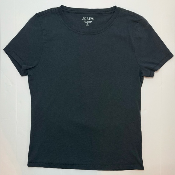 J. Crew Tops - J. Crew Pima Cotton Slim-Fit T-shirt Short Sleeve Black Size S